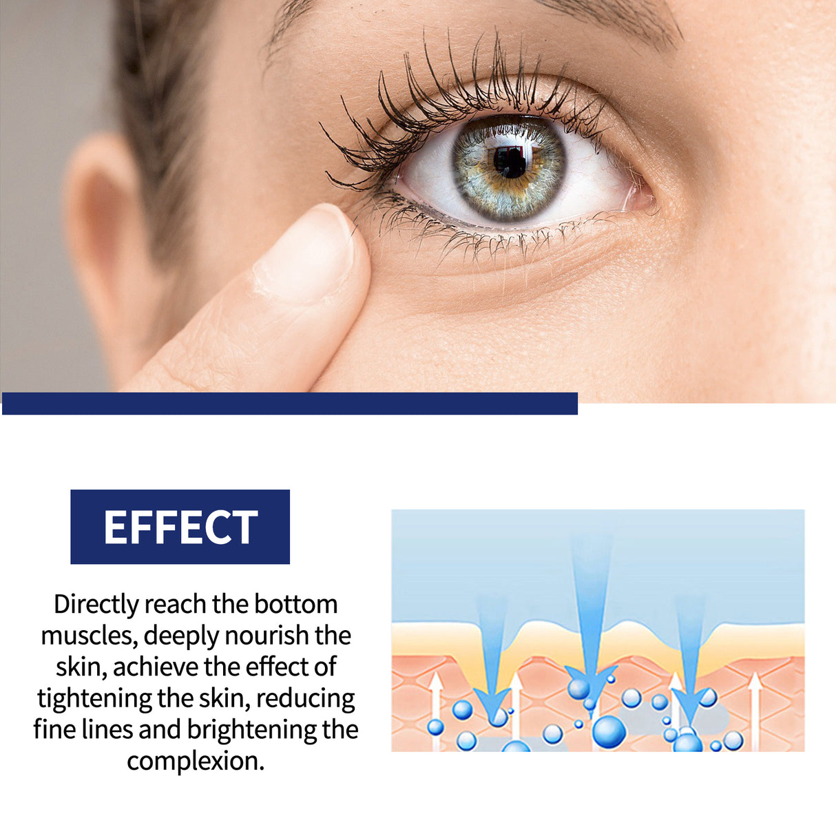 Firming Eye Gel, Fade Spots Fine Lines, Anti-Aging Even Skin Tone Moisturizing Eye Cream