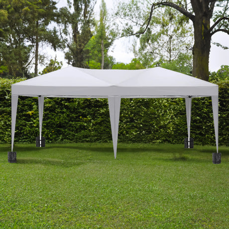 10'x20 'folding canopy with 6 detachable side walls outdoor activity shelters UPF 50+terrace portable tent (white) - V.I.P Digital Presence