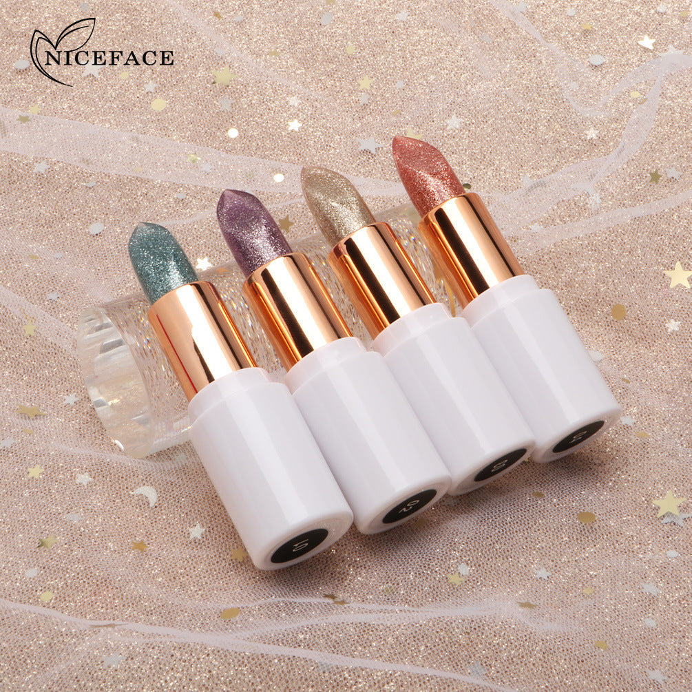 NICEFACE Charming Color-Changing Lipstick Bling Bling Slightly Flashing Warm Moisturizing Lipstick Waterproof And Not Easy To Fade - V.I.P Digital Presence