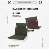 Silla con respaldo para acampar al aire libre, silla plegable portátil, silla de ocio, silla para balcón, parque, césped, silla de picnic