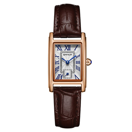 Watch Square Steel Band Quartz Watch Roman Numeral Waterproof Quartz Ladies Belt Watch - V.I.P Digital Presence