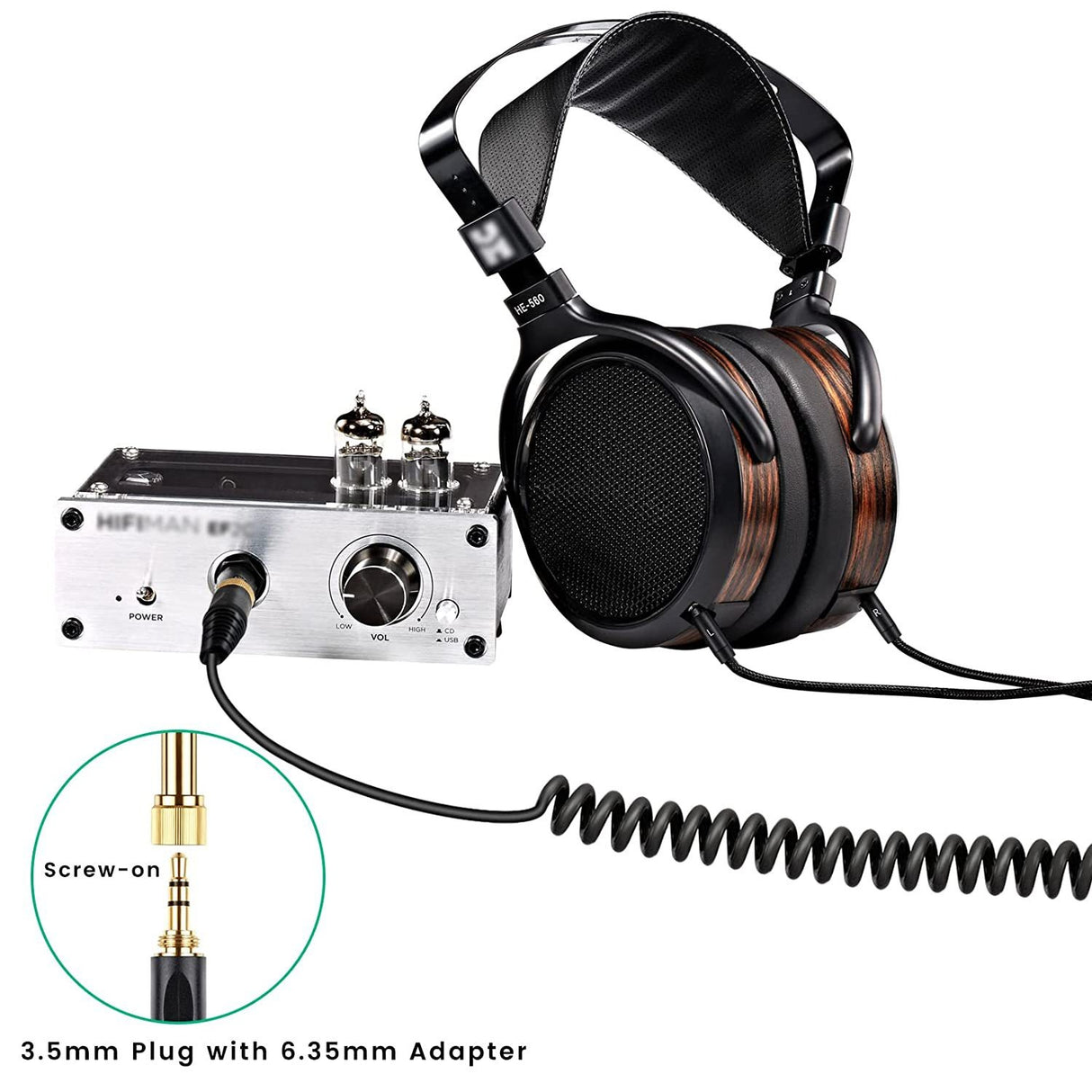 Suitable for HIFIMAN HE400i and He560 dual 2.5mm plug earphones with spring earphone cable upgrade cable - V.I.P Digital Presence