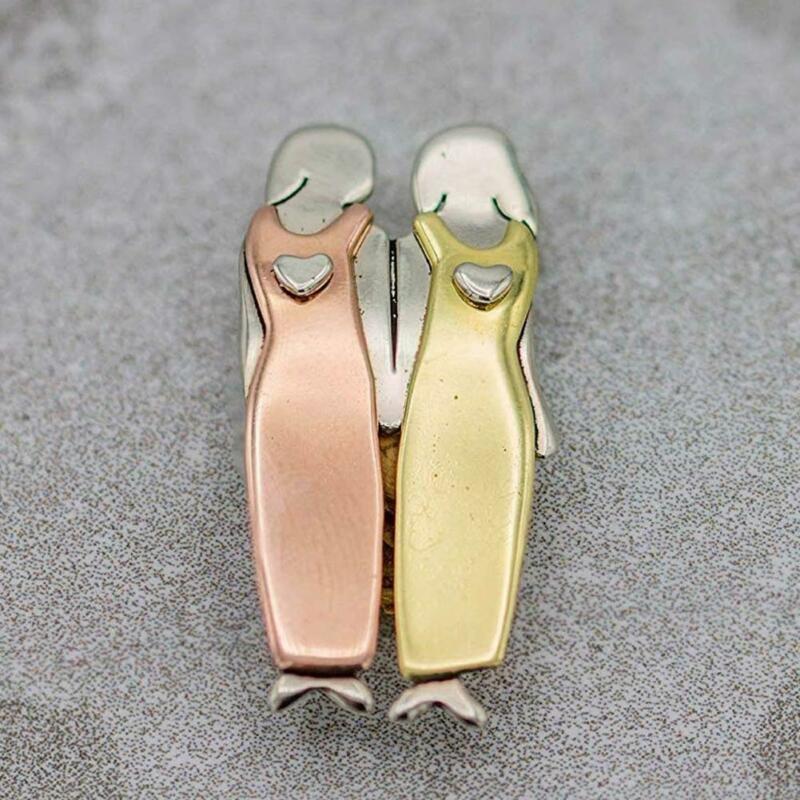 2/3/4/5/6 Sisters Pin Best Friends Pin Sisterhood Brooch Tricolor Brooch Handmand Christmas New Year Gift Durable Metal Brooches - V.I.P Digital Presence
