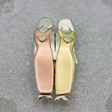 2/3/4/5/6 Sisters Pin Best Friends Pin Sisterhood Brooch Tricolor Brooch Handmand Christmas New Year Gift Durable Metal Brooches - V.I.P Digital Presence
