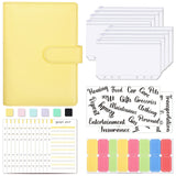 A6 Loose-Leaf Binder Budget Book Macaron Notebook Leather PU Loose-Leaf Book Cash Budget Handbook - V.I.P Digital Presence