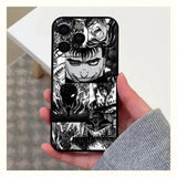 Funda de anime GutsrkiPhone para el nuevo SE 15 en negro