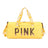 New fitness bag, shoe compartment, dry wet separation bag, sports travel bag, shiny pink letter single shoulder crossbody bag - V.I.P Digital Presence