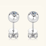 Moissanite 925 Sterling Silver Stud Earrings - V.I.P Digital Presence