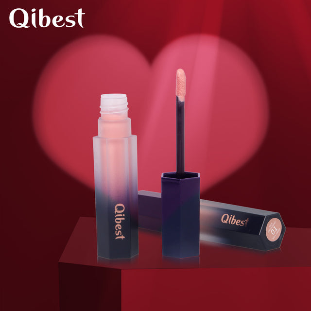 Lip Glaze Qibest Liquid Mist Matte Lipstick Does Not Fade Non-stick Cup Easy-to-Apply Lip Gloss - V.I.P Digital Presence
