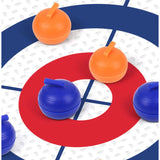 Juego de curling de mesa, mini tejo, divertido juego de mesa para adultos, niños y familias, regalos, accesorios de curling para tejo.