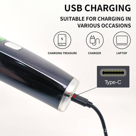 Automatic hair suction electric hair clipper with high-power anti water and electric thrusters and digital hair clippers ﻿ - V.I.P Digital Presence