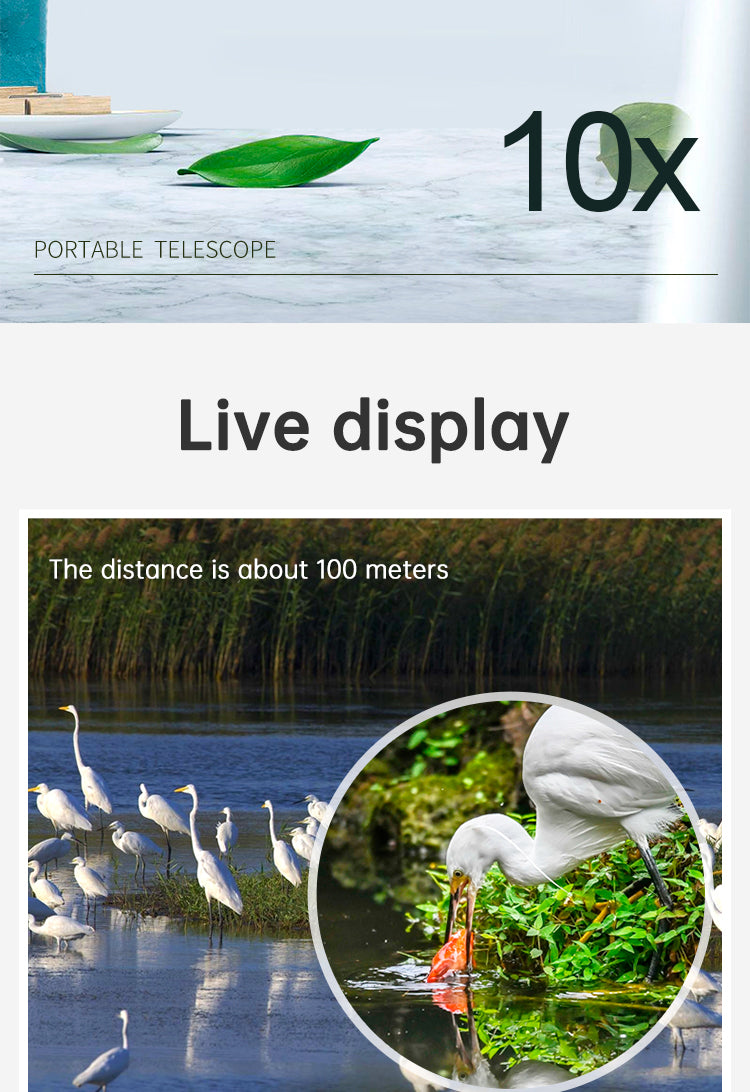 Concert telescope small mini portable special mobile phone for watching dramas high-power high-definition night vision professio - V.I.P Digital Presence