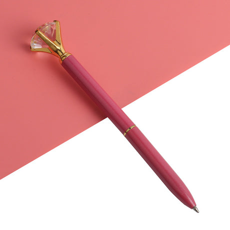 21Color Kawaii Ballpoint Pen Big Gem Metal Ball Pen With Large Diamond Blue And Black Magical Pen Fashion School Office Supplies - V.I.P Digital Presence
