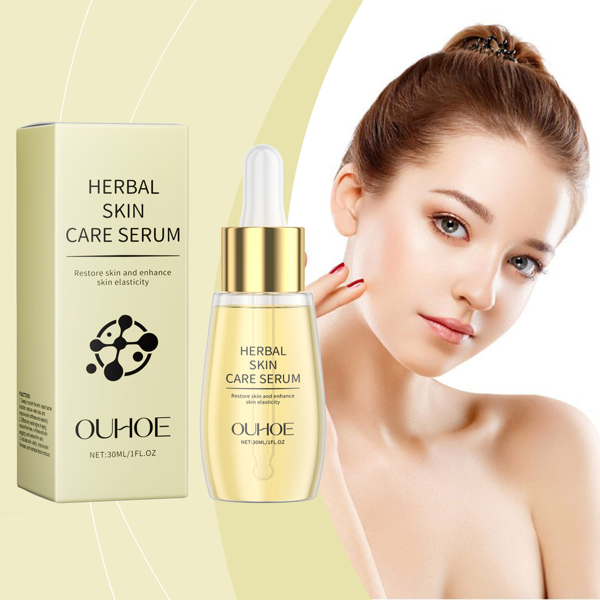 Herbal Skin Care Essence, Moisturizing, Nourishing And Improving Skin Elasticity, Smooth And Facial Moisturizing Essence