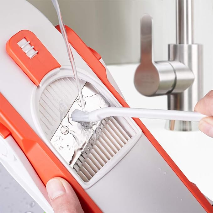 Mandoline Slicer, Vegetable Cutter, Strips Julienne Dicer (Orange) - V.I.P Digital Presence