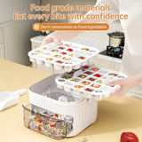 50-grid ice maker with new large capacity - household food-grade plastic double-layer ice storage barrel & ice ball mold set - V.I.P Digital Presence