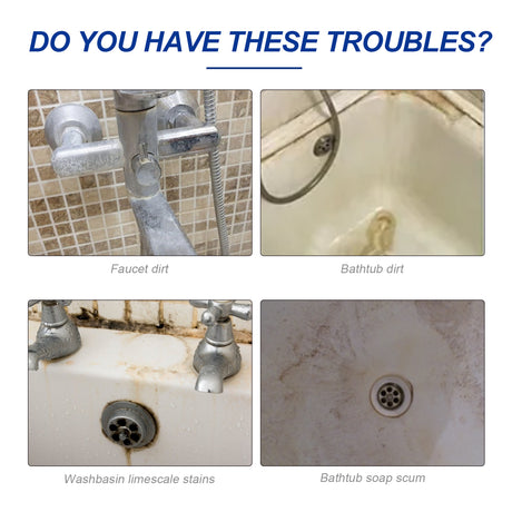 Bathroom Cleaner, Shower Room Glass Scale Cleaner Stainless Steel Wash Basin Bathtub Decontamination - V.I.P Digital Presence