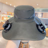 Solar fan hat: wide - brim bucket hat with 2 solar fans, men’s summer cap for outdoor fishing, camping, hiking. - V.I.P Digital Presence