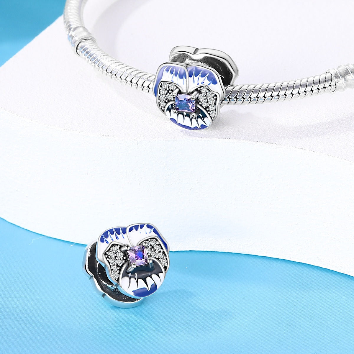 Butterfly flower thread safety bead fixing clip buckle string decoration - V.I.P Digital Presence