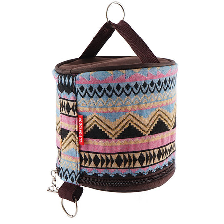 Outdoor camping folding ethnic style paper box storage bag car roll paper tissue box small cloth bag storage bag - V.I.P Digital Presence