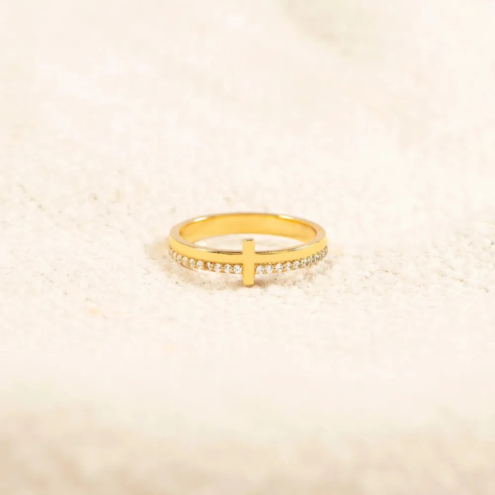 925 Sterling Silver Cross Ring - V.I.P Digital Presence