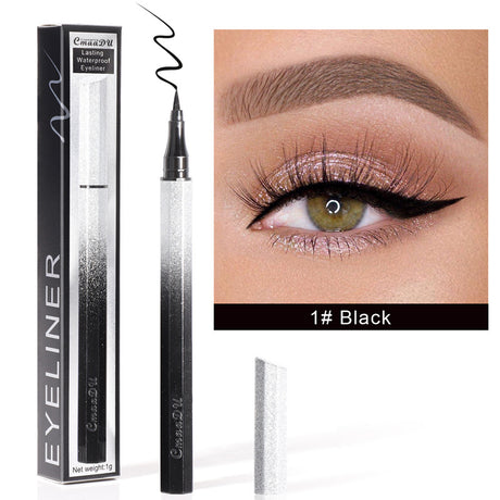 CmaaDu Eyeliner Pencil Waterproof Sweatproof Not Smudged Cool Black Starry Sky Thin Head Eyeliner - V.I.P Digital Presence