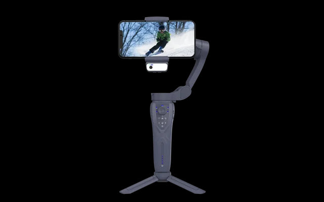 F12 mobile phone 3-axis anti shake stabilizer Tiktok live broadcast camera PTZ AI intelligent tracking face recognition - V.I.P Digital Presence