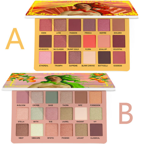 KA CAYLA 18 Shades of EVA Eyeshadow Matte and Metallic Eyeshadow Palette - V.I.P Digital Presence