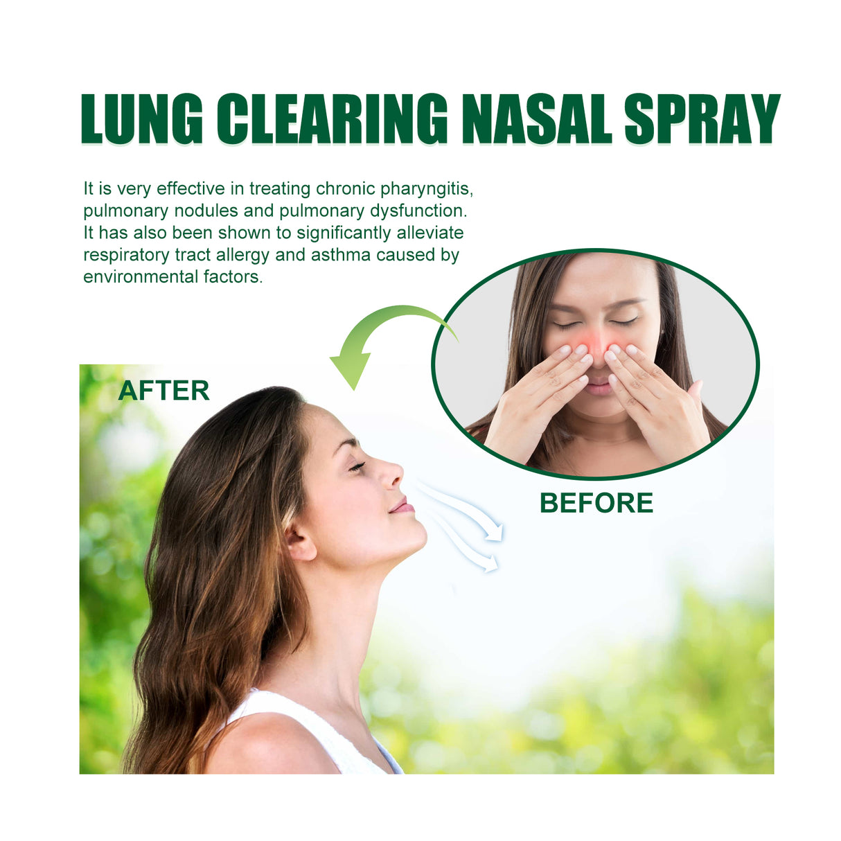 Lung Clearing Nasal Spray, Relieve Nasal Congestion, Runny Nose And Nasal Discomfort Cleansing Stop Snoring Spray - V.I.P Digital Presence
