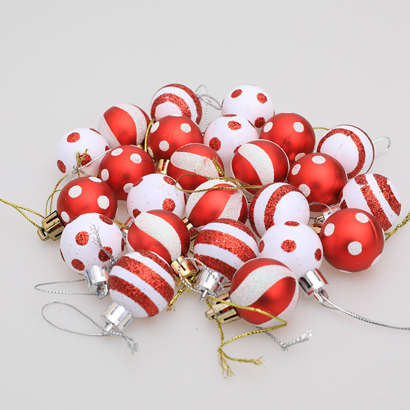 Christmas decorations Christmas trees gifts decorations mini painted Christmas balls - V.I.P Digital Presence
