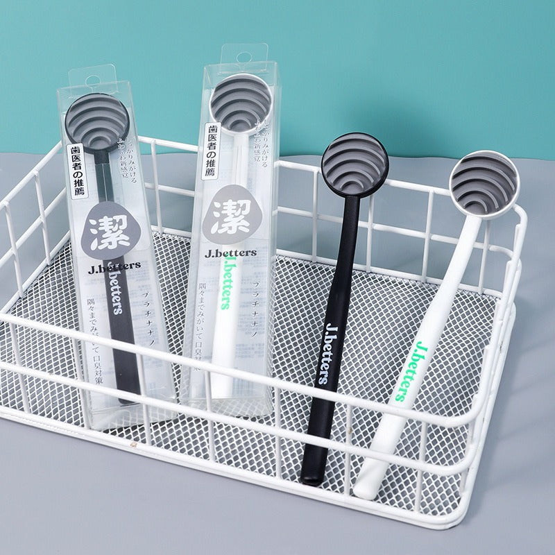 Tongue Cleaner Japanese Tongue Scraper Clean Tongue Bad Breath Scraping Tongue Board Tongue Brush - V.I.P Digital Presence
