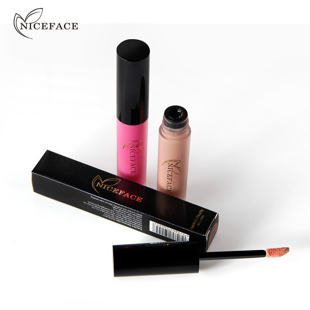 NICEFACE Matte Lip Glaze Does Not Fade And Does Not Stick To Cup Lip Gloss Non-Moisturizing Lipstick Orange - V.I.P Digital Presence