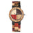 Vintage Wood Pattern Dial Quartz Watch for Men Women Colorful Wooden Bangle Watch Band Stylish Natural Wooden Couple Wristwatch - V.I.P Digital Presence