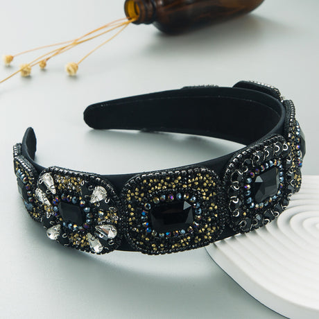 Hair Hoop Fashion New Bright Crystal Baroque Hair Band Hair Cave High Quality Small Fragrance Head Hoop Hair Accessories - V.I.P Digital Presence