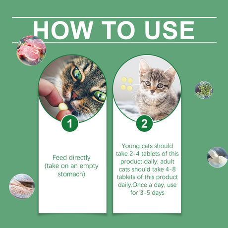 Cat Grass Tablets For Healthy Pets For Cats And Dogs To Absorb Nutrients Rich In Dietary Fiber Tablets - V.I.P Digital Presence