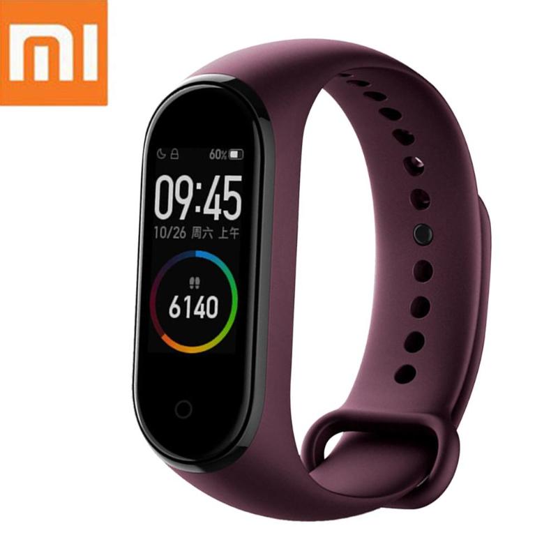 Pulsera inteligente Xiaomi Mi Band 4, versión china, con control del ritmo cardíaco hasta 5 ATM (rojo vino) 