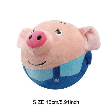 Electronic Pet Dog Toy Music Vibration Bouncing Ball Bite Puppy Ball Active Moving Pet Plush Sing Dog Chewing Squeaker Dog Toy - V.I.P Digital Presence