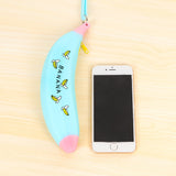 Simple Banana Green Onion Student Pencil Bag Super Cute Silicone Large Capacity Female Pencil Case Purse - V.I.P Digital Presence