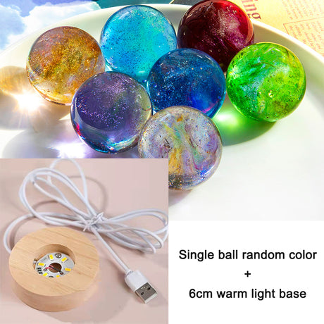 Colorful glass beads dragon beads glowing crystal balls desktop home decor ornaments birthday gifts small night lights - V.I.P Digital Presence