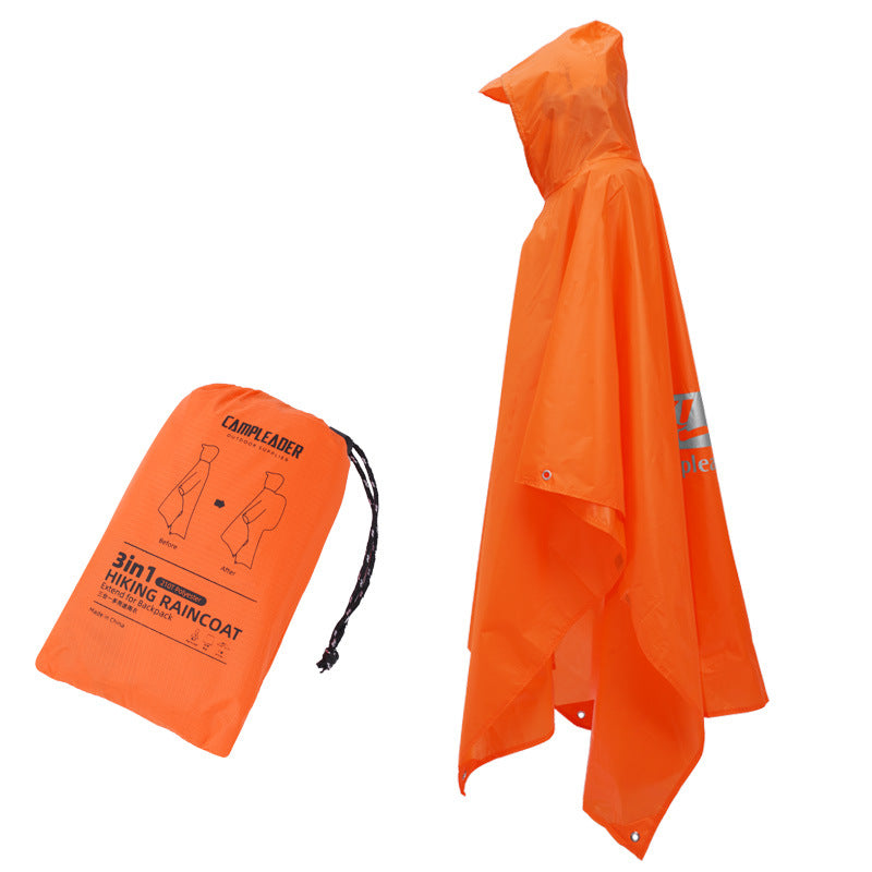 3 - in - 1 Waterproof Rain Poncho for Outdoor Use: Motorcycle, Camping, Hiking & Travel - V.I.P Digital Presence
