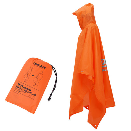 3 - in - 1 Waterproof Rain Poncho for Outdoor Use: Motorcycle, Camping, Hiking & Travel - V.I.P Digital Presence