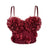 French mesh see through fishbone corset with chest cushion three-dimensional flower shaped outerwear beautiful back - V.I.P Digital Presence
