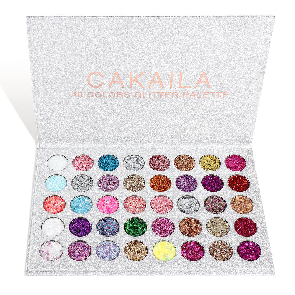 CAKAILA  40 Colors Eye Shadow Gold Powder Glitter Curry Cream Diamond Glitter Eyeshadow Palette - V.I.P Digital Presence