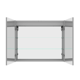 36 x 30 inch Medicine Cabinet with LED Vanity Mirror Anti-Fog  Recessed or Surface Mount Waterproof DimmableAluminum 3000K~6000K Lighted Double Door Bathroom Cabinet with Touch Switch - V.I.P Digital Presence