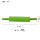 Wooden Handle Silicone Rolling Pin Rolling Pin Roller Flour Pin Small Medium And Large Household Baking Tools And Kitchenware - V.I.P Digital Presence
