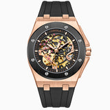 Fully automatic mechanical watch for men fashionable multi-color silicone tape waterproof watch - V.I.P Digital Presence