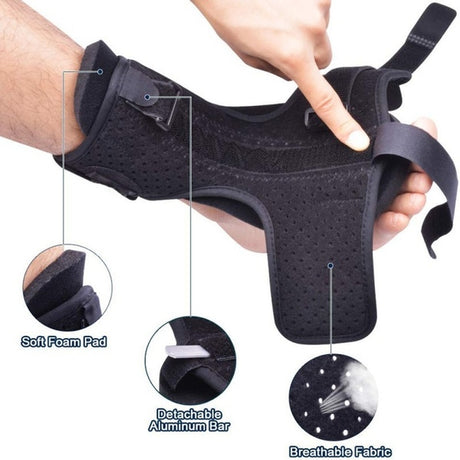 Adjustable Plantar Fasciitis Night Splint Foot Drop Orthotic Brace Elastic Dorsal Night Splint - V.I.P Digital Presence