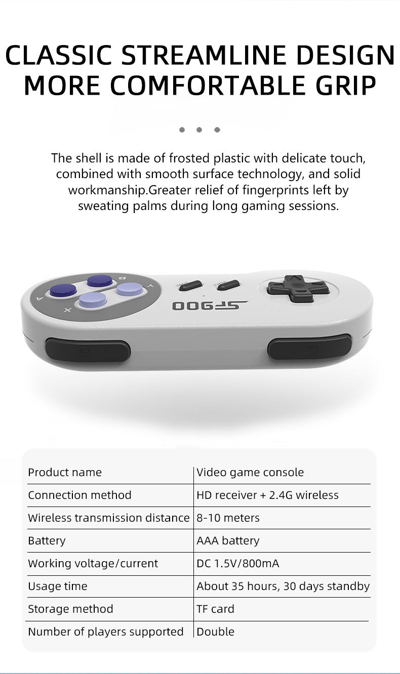 Consola de juegos SF900 Sega MD Home TV para dos personas, inalámbrica, HDMI HD, 2.4 