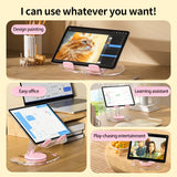 Multi functional adjustable lifting creative mobile phone support stand, desktop live streaming 360 ° rotating tablet stand, universal - V.I.P Digital Presence