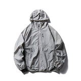 Camouflage Spliced Thin Hooded Sun Protection Clothing Men's Outdoor Sports Reflective Design Casual Jacket Trendy - V.I.P Digital Presence